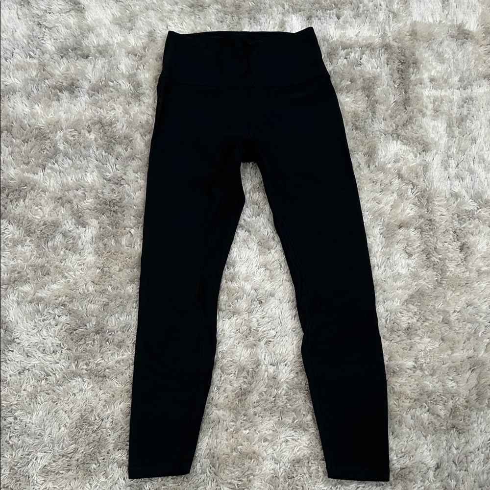 CRZ YOGA Women’s 25” Fleeced Lined Black Leggings